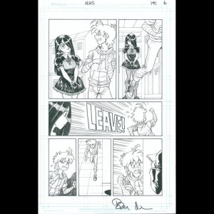 NINJA HIGH SCHOOL Issue 191 Page 6 Original art Signed by Ben Dunn