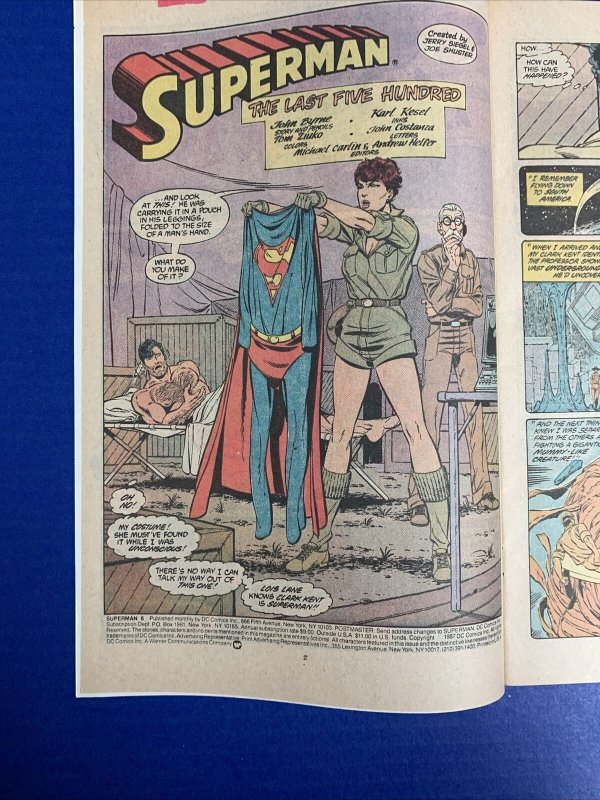 Superman  DC Comics #6 -June 1987 