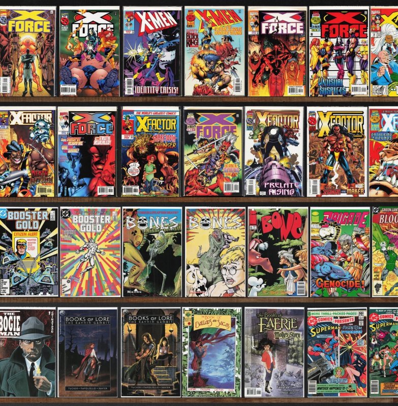 Huge Lot 140+ Comics with X-Force, X-Factor, Superman & More!