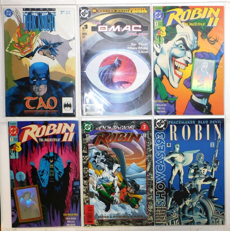 Mixed Lot 6 #Batman 52, Robin 27, II 1 B, 1 C, Showcase 6, Omac 1 DC Comics