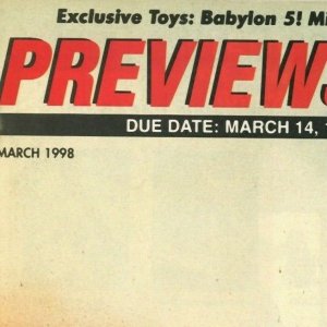 Previews Consumer Order Form Comic Book Volume 8 No. 3 March 1998