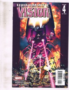 Lot of 3 Ultimate Vision Marvel Comic Books #0 1 4 BH51 