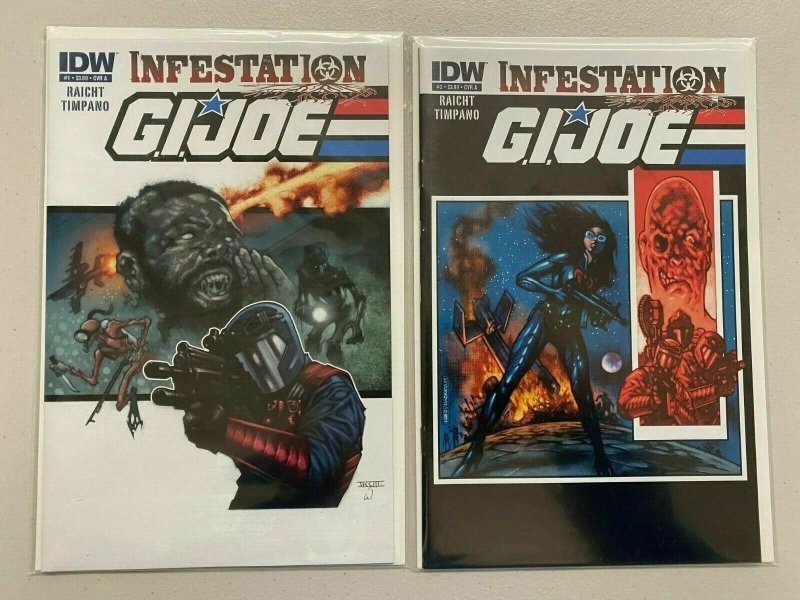 GI Joe Infestation set #1+2 8.0 VF (2011 IDW)