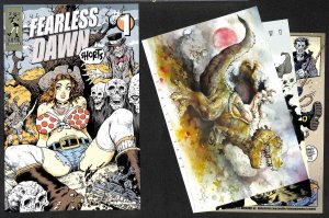 Fearless Dawn #1 NM 9.4 Shorts includes 3 Art Cards