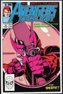 Avengers Spotlight #25 (1989) Hawkeye