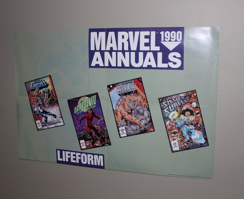 Marvel  Annuals Promo Poster / Mint / 1990