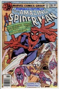 Amazing SPIDER-MAN #186, VF/NM, Chameleon, Marv Wolfman, 1963, Keith Pollard