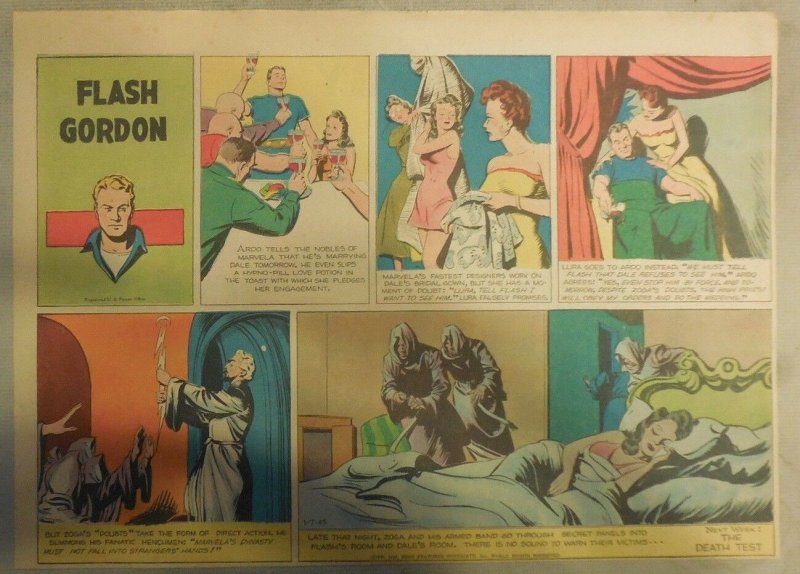 (52) Flash Gordon Sunday Pages by Austin Briggs from 1945 Complete Year!