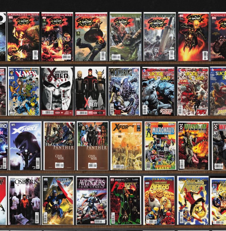 Huge Lot 150+ Comics with New Avengers, Ghost Rider, Uncanny X-Men & More!