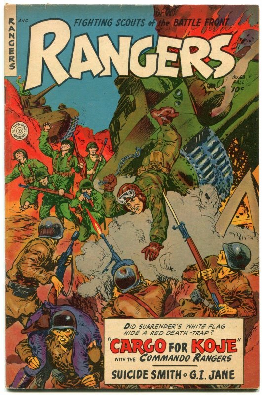 Rangers Comics #68 1952- Fiction House- Space Rangers- GI Jane VF-