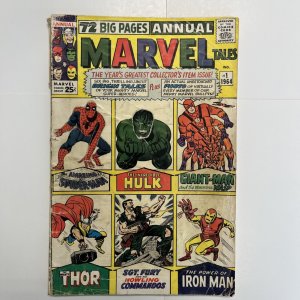 MARVEL TALES 1 GD Origin Stories Spider-Man, Hulk, Thor, Iron Man, Fury, Ant man