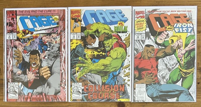 Cage #1,2,3,4,5,7,8,10,12 1992 Luke Power Man NM Lot