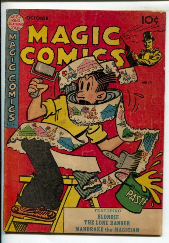 Magic Comics #111 1948-David McKay- Lone Ranger- Blondie- Mandrake Golden Age-VG