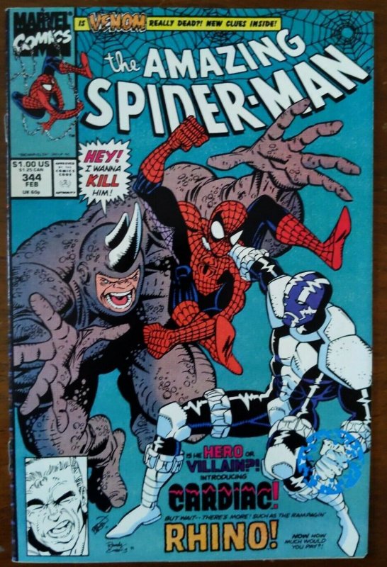 Amazing Spider-Man #344 - 1st App Cletus Kasady! Carnage Symbiote! Venom - 1991