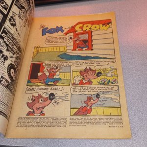 REAL SCREEN COMICS #67 dc 1953 FOX AND THE CROW Funny animal golden age cartoon 