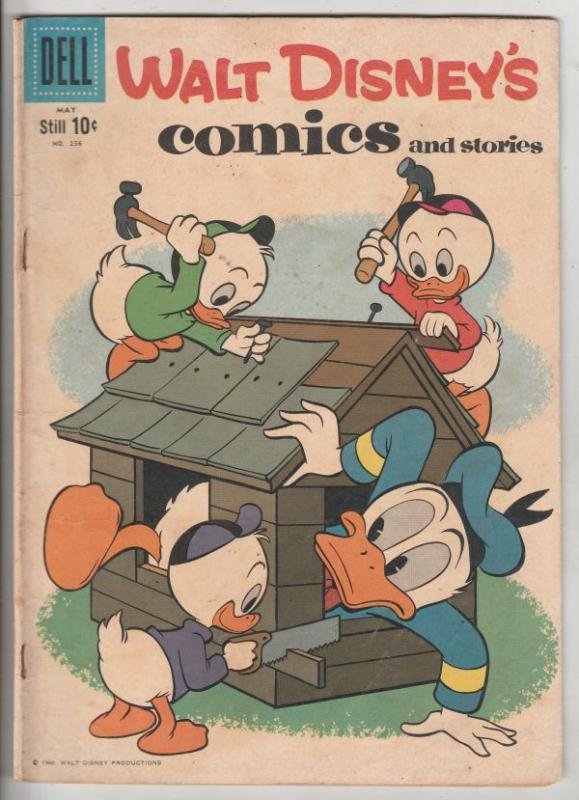 Comics and Stories, Walt Disney's #236 (May-60) FN Mid-Grade Donald Duck, Hue...