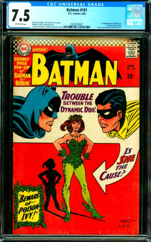 Batman #181 CGC Graded 7.5 1st Poison Ivy