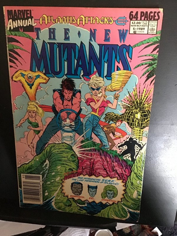 The New Mutants Annual #5 (1989). High-grade first Psylocke! VF- Wow