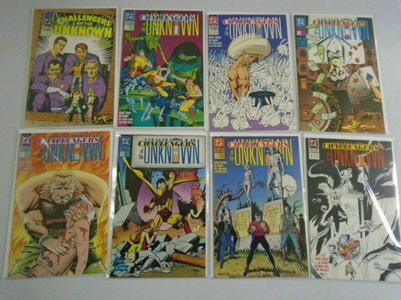 Challengers of the Unknown set #1-8 8.0 VF (1991 2nd DC Series)