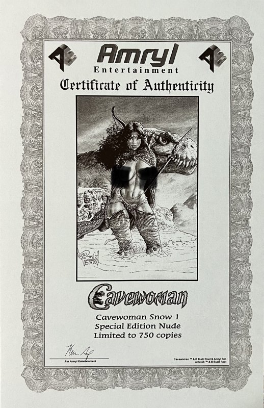 Cavewoman: Snow #1 Budd Root Special Edition (2011) NM Condition