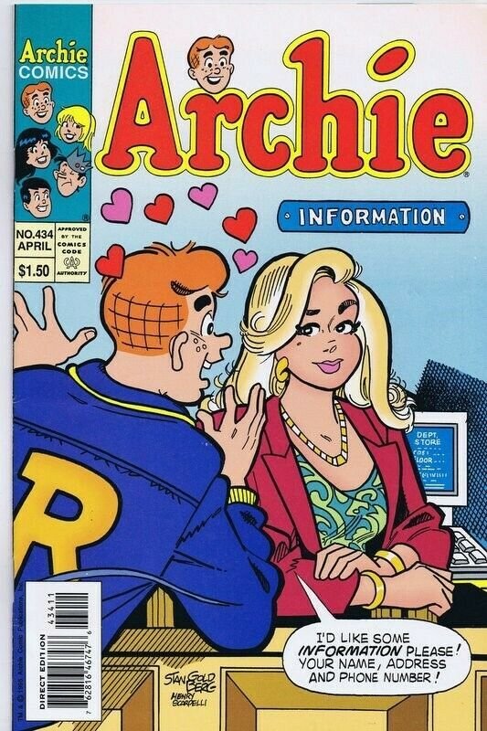 Archie #434 ORIGINAL Vintage 1995 Archie Comics GGA
