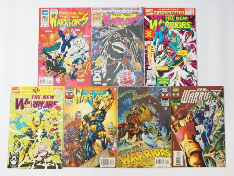 New Warriors #1-75 VF/NM complete series + Annual #1-4 - Night Thrasher Nova set 