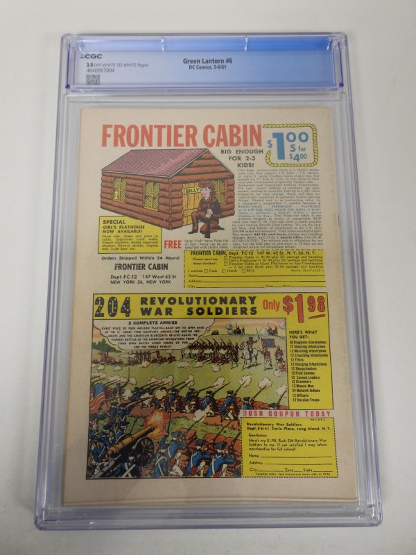 Green Lantern #6 (1961) CGC 3.0