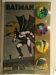 BATMAN Button Collection Set 1 & 2 (1939-1989)  NEW NUMBERED SEALED LOT Of 2 