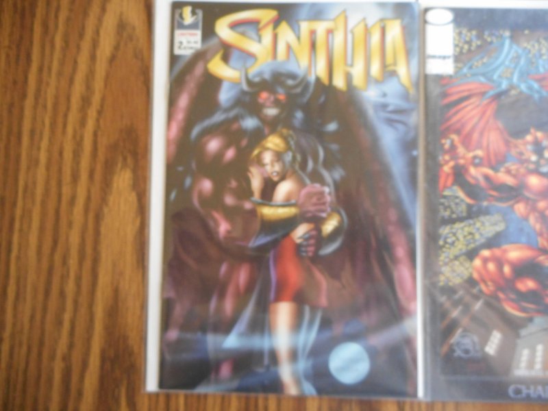 SINTHIA # 1 SIGNED & NUMBERED W/C.O.A. WOW!!! + #2,#2 & DEMON SLAYER #2