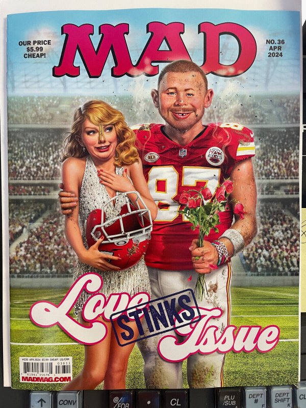 MAD MAGAZINE #36 (2024) Taylor Swift Travis Kelce Super Bowl - Read Description