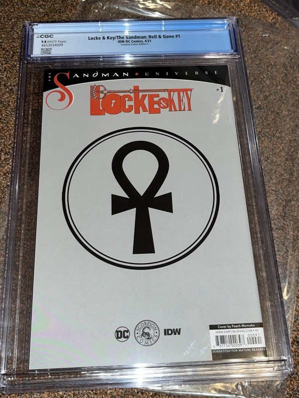 Locke & Key Sandman Hell & Gone 1, Momoko Scorpion C Variant, CGC Graded 9.8