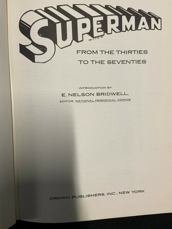 SUPERMAN FROM THE 30'S TO THE 70'S HARDCOVER ANTHOLOGY