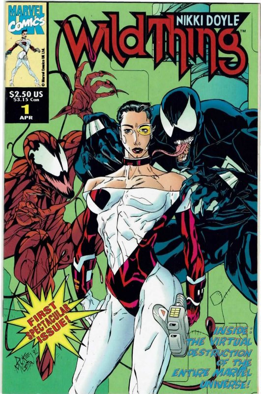 Wild Thing (UK) #1 (1993) 1st Nikki Doyle Venom Carnage NM