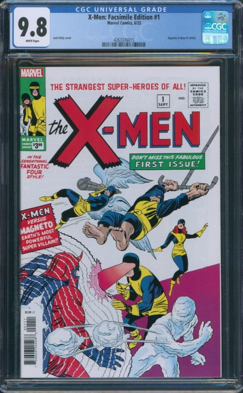 CGC 9.8 X-Men Facsimile Edition #1 Skottie Young Exclusive Variant SIGNED by Skottie Young main image 0