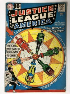 JUSTICE LEAGUE OF AMERICA 6 VG+. 1961 clasics era DC COMICS BOOK