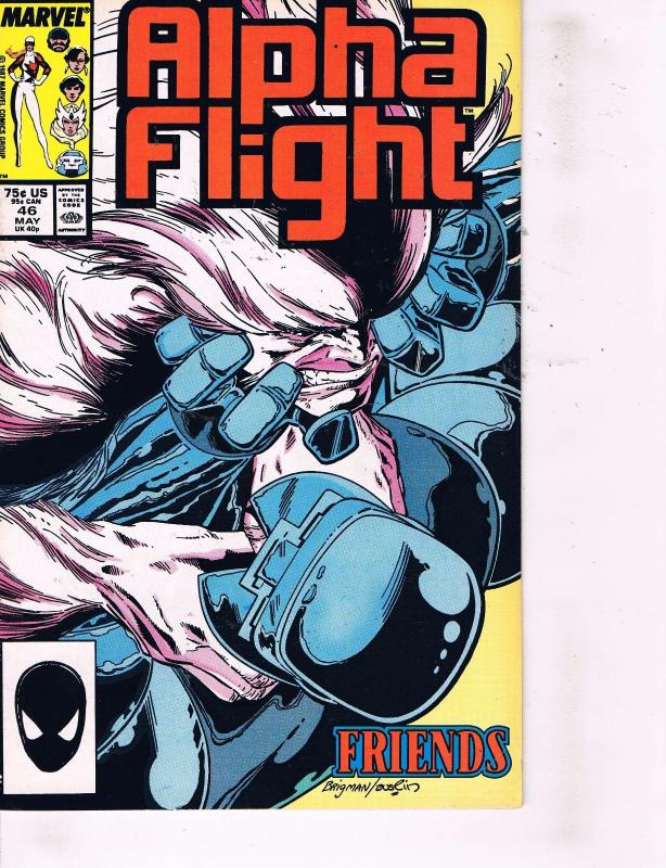 10 Alpha Flight Marvel Comic Books # 32 38 39 40 41 43 44 45 46 47 Wolverine MM4