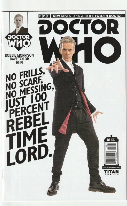 DOCTOR WHO THE TWELFTH DOCTOR  # 1B (2014 TITAN COMICS) PHOTO COVER