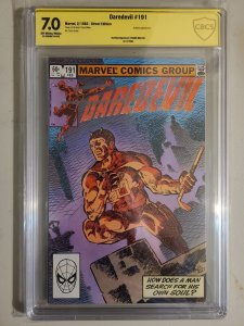 Daredevil #191 Verified Signature Frank Miller CBCS 7.0 