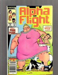 Lot of 12 Alpha Flight Marvel Comics #17 18 21 22 23 25 28 29 30 32 36 38 GB1