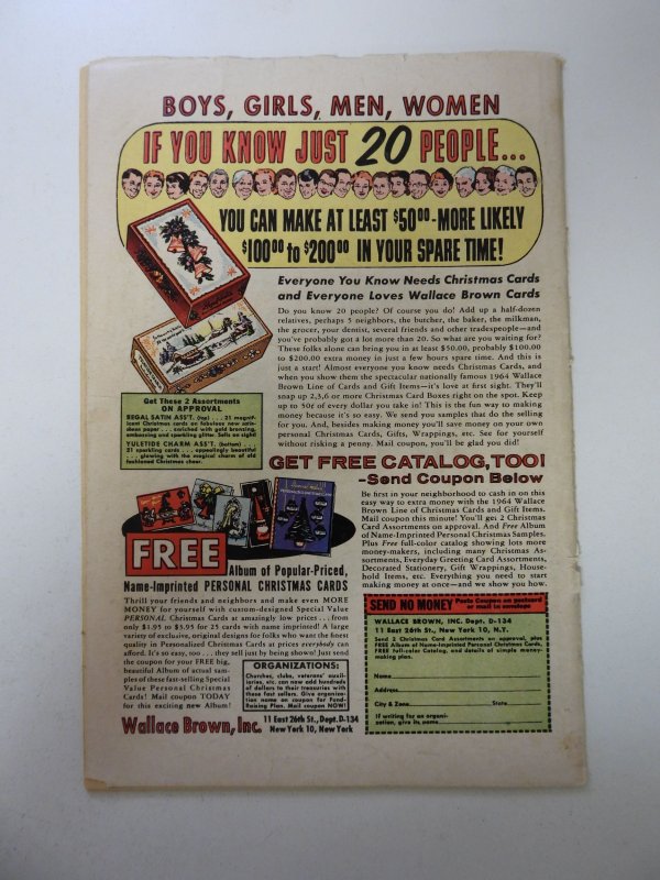 Avengers #7 Fair condition cover detached both staples, tears last two pages