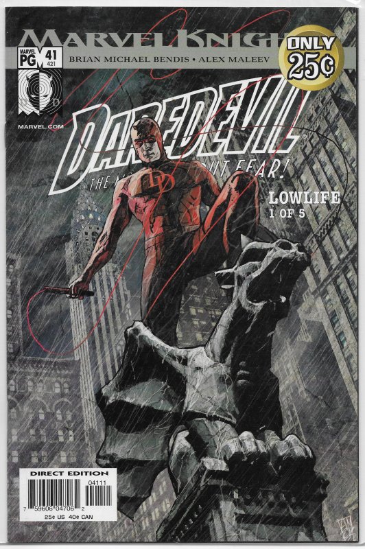 Daredevil (vol. 2, 1998) # 41/421 FN (Lowlife 1) Bendis/Maleev, Owl
