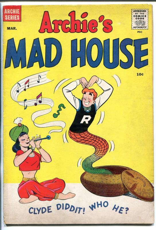 ARCHIE'S MADHOUSE #4 1960-SNAKE CHARMER-FRANKENSTEIN-BETTY-VERONICA-JUGHEAD-vg