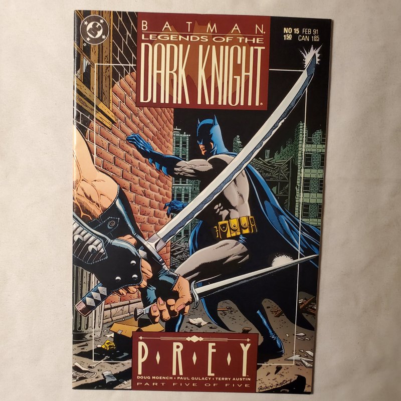 Batman Legends of the Dark Knight 15 Very Fine/Near Mint Cover by Terry Austin