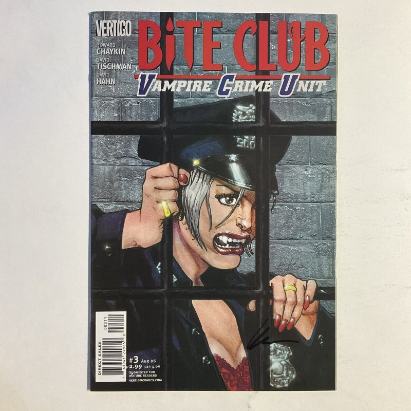 Bite Club Vampire Crime Unit 3 2006 Signed by Howard Chaykin DC Comics Nm