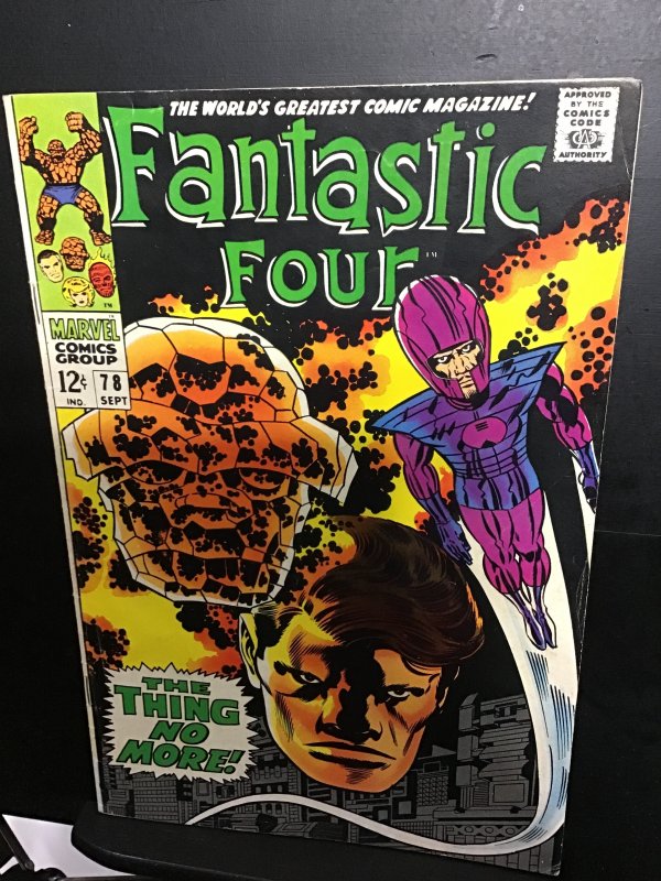 Fantastic Four #78 (1968) high-grade wizard key! Kirby art! VF Wytheville CERT