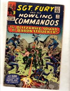Sgt. Fury & His Howling Commandos # 14 VG/FN Marvel Comic Book Hitler Nazis FM5