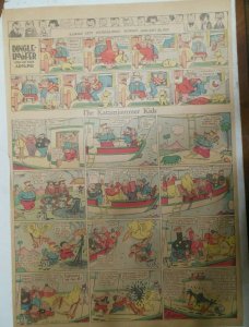 The Katzenjammer Kids by Knerr from 1/30/1927 Very Large Full Size Page !