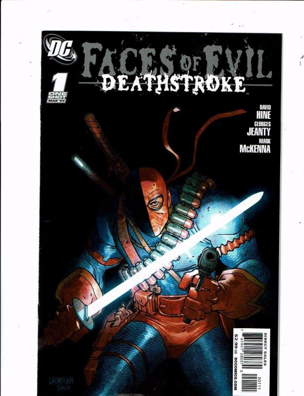 Lot of 2 Faces of Evil DC Comic Books #1 Deathstroke+1 KobraKS3