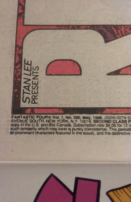 Fantastic Four #290 (1986)