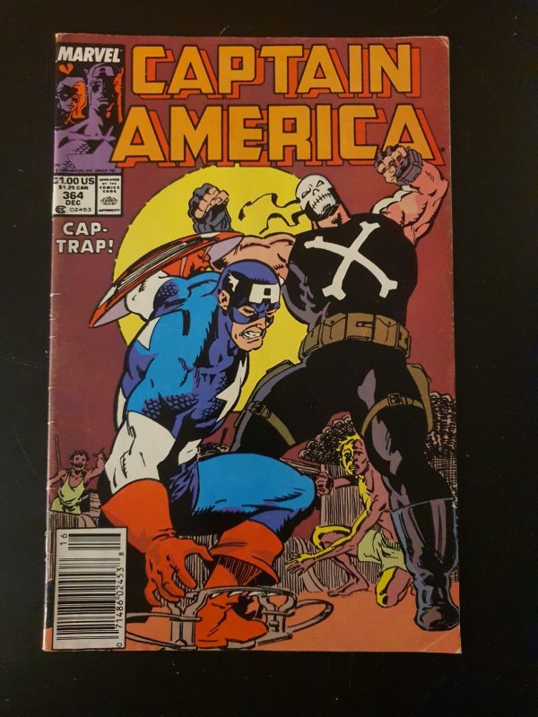 Captain America #364 Newsstand Edition (1989)